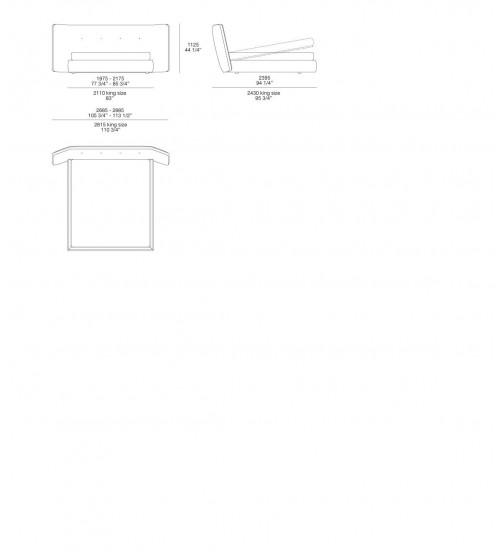 北欧poliform现代简约家具REVER床